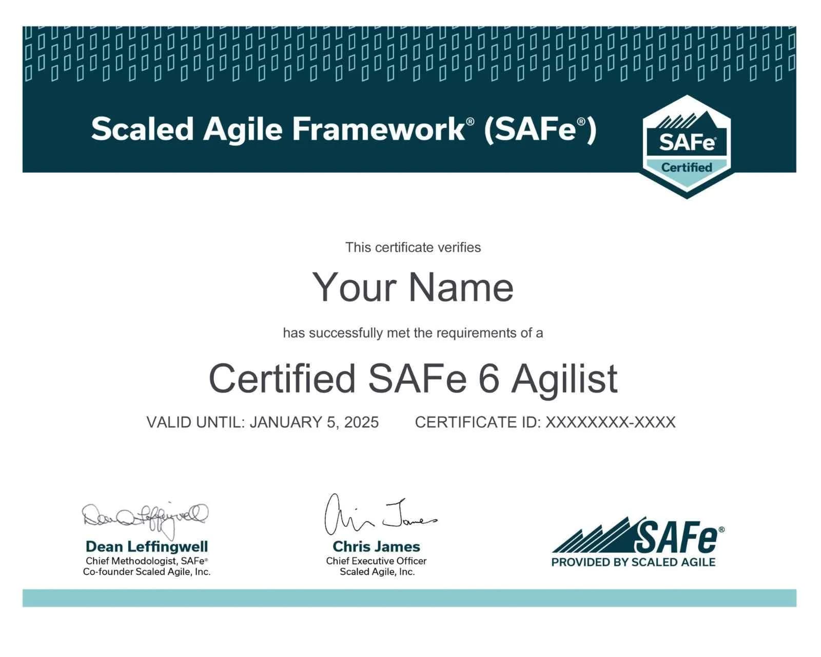 AI-Empowered Leading SAFe® Agilist certificate preview