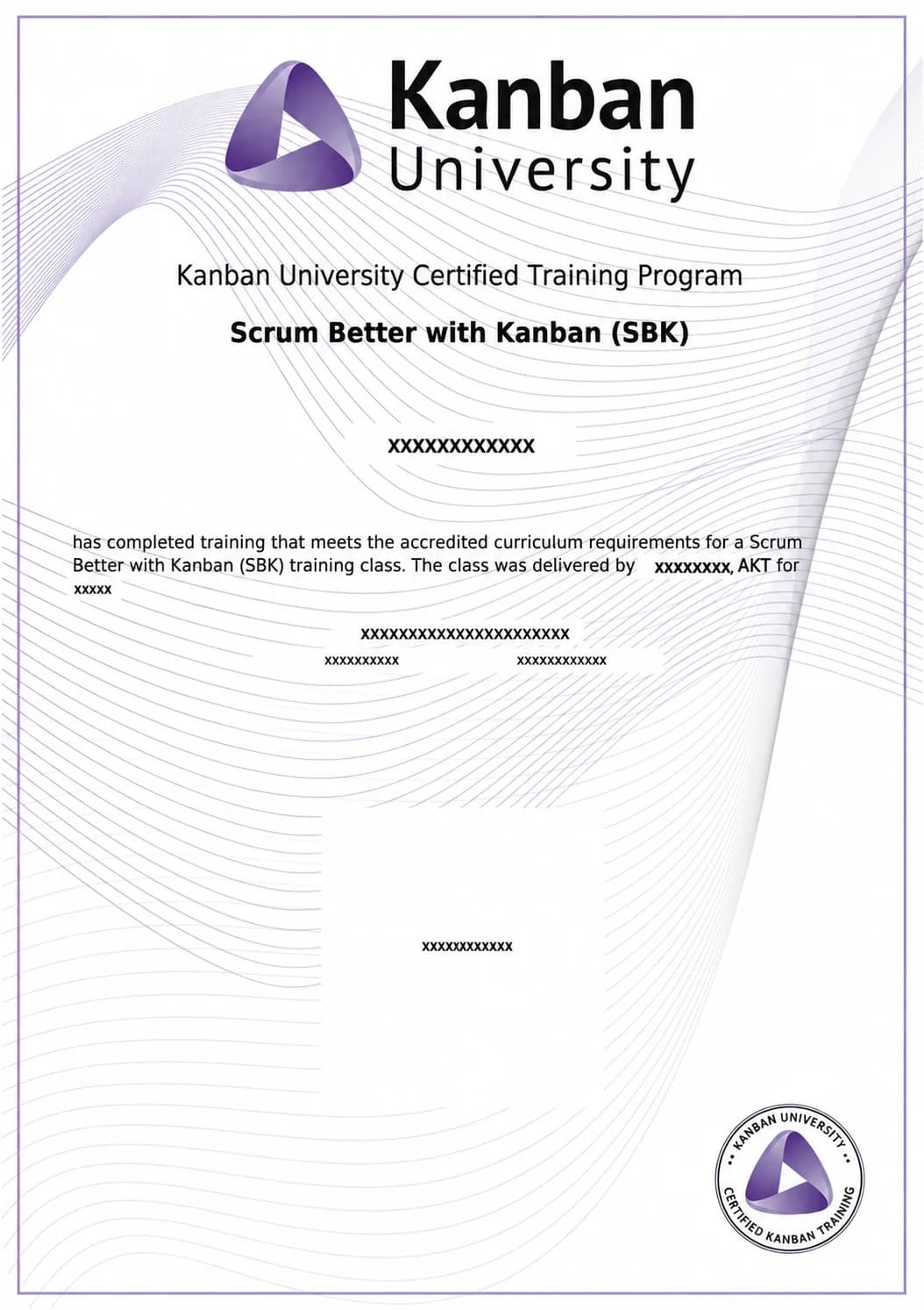 Scrum Better with Kanban certificate preview